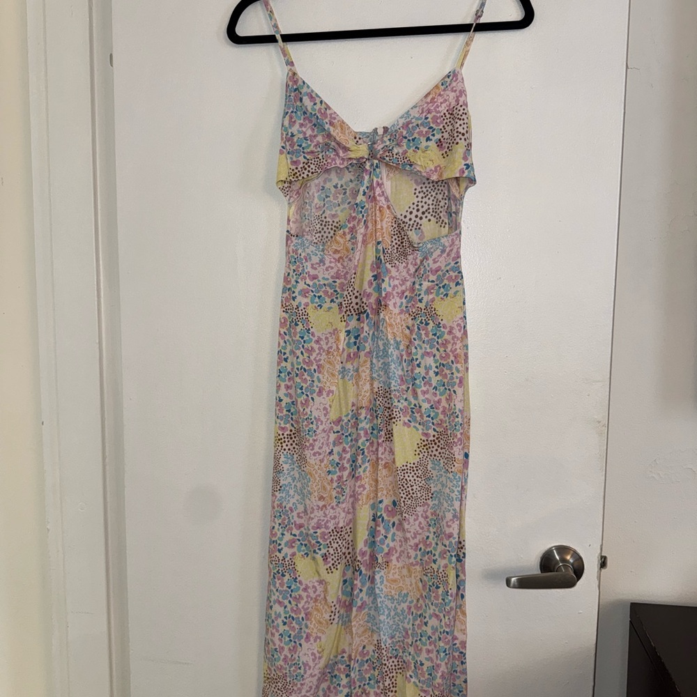 L Space Cutout Floral Print Dress Small